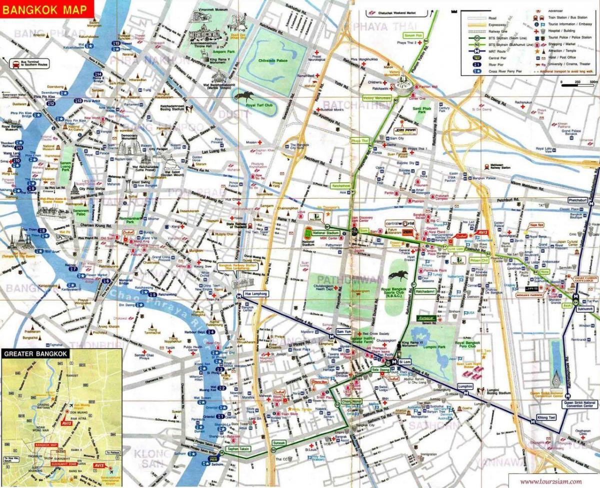 kort over mbk bangkok