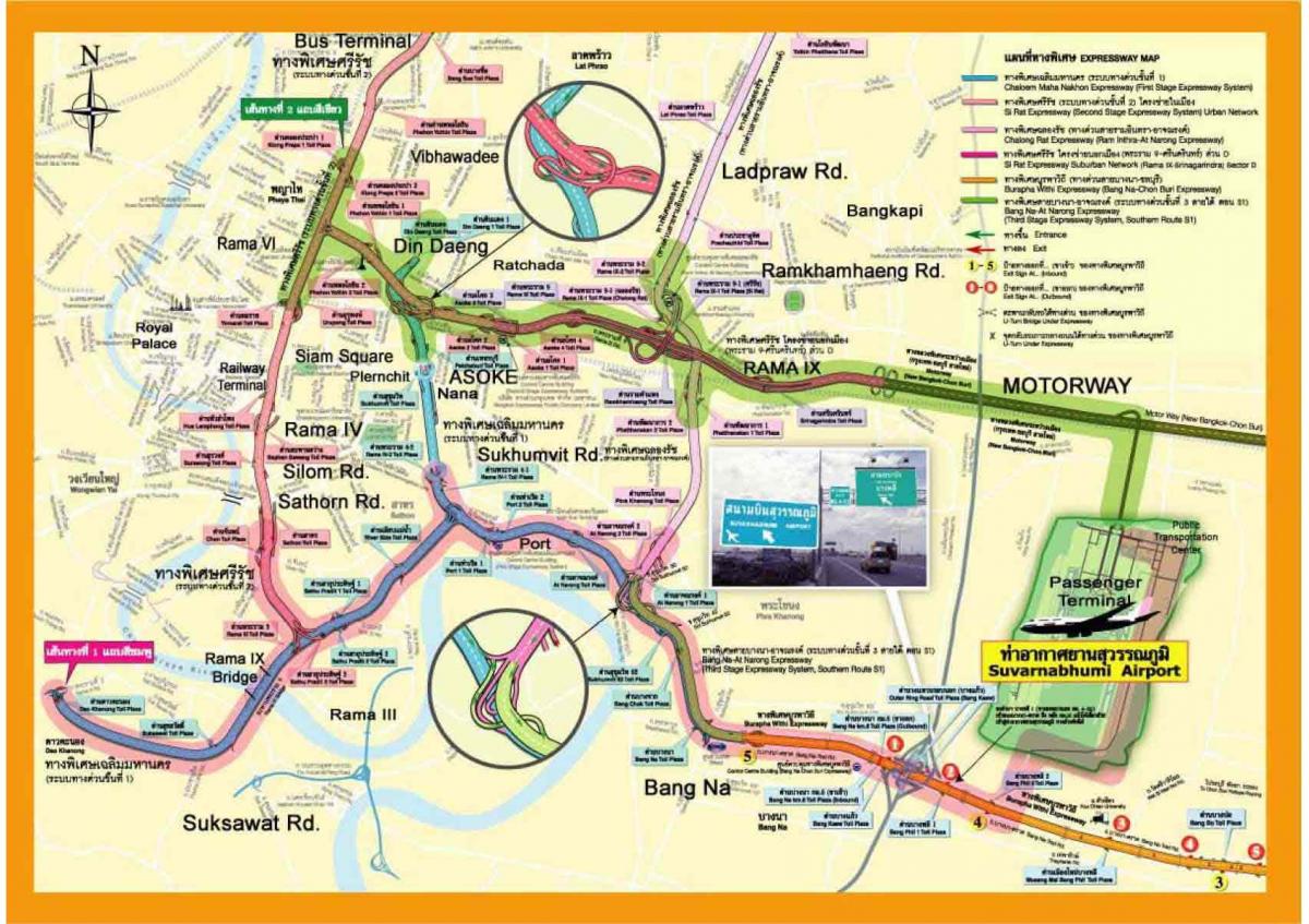 kort over bangkok expressway