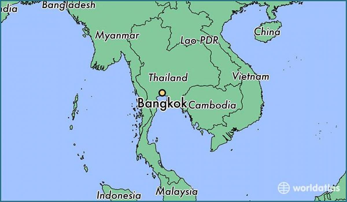 kort over bangkok land