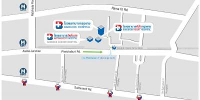 Kort over bangkok hospital