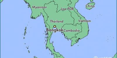 Kort over bangkok land