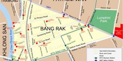 Kort over bangkok red light district