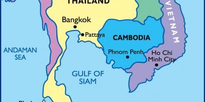 Kort over bangkok